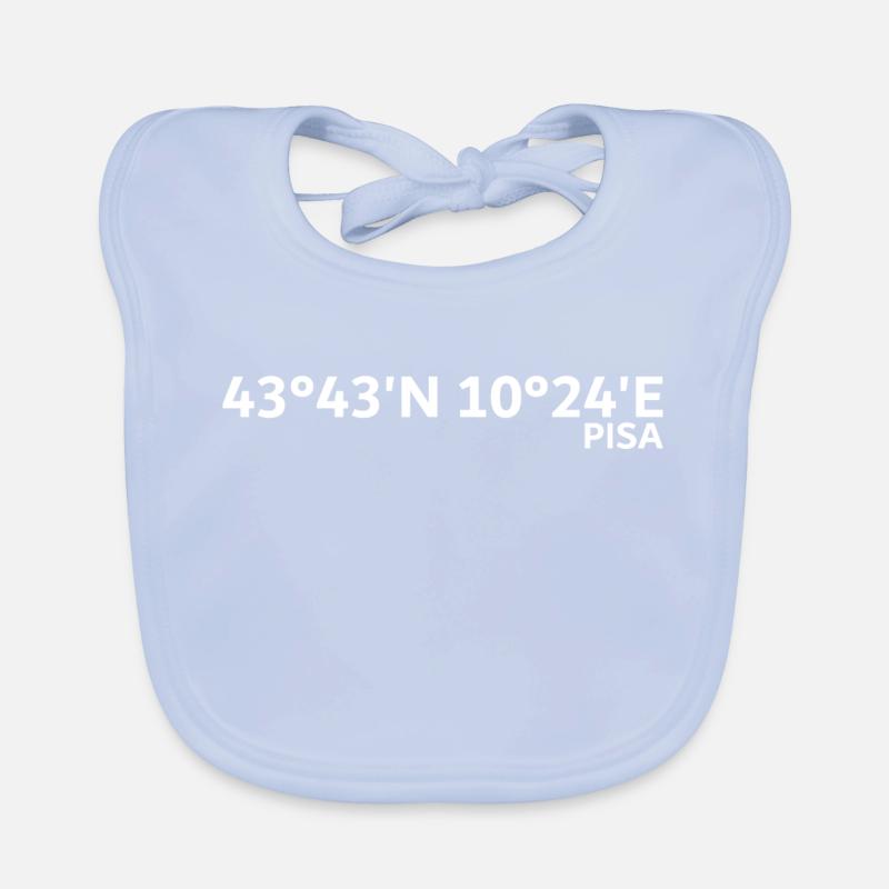Pisa coordinates Organic Baby Bibs