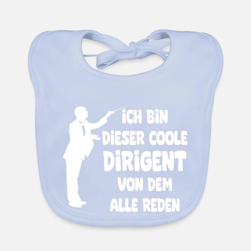 Musiker Dirigent - Lustiges Beruf Spruch Dirigent Baby Bio-Lätzchen