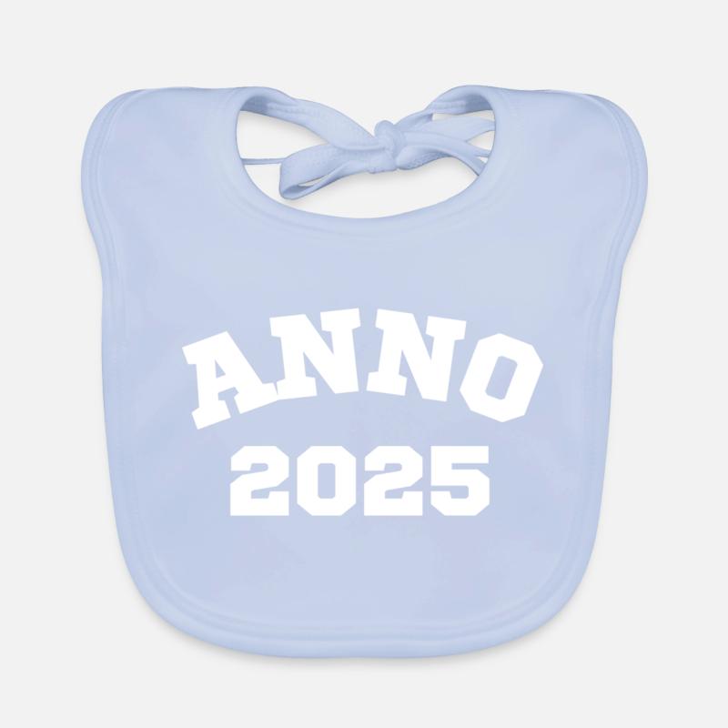Anno 2025 Anniversaire Année de naissance Bavoir bio Bébé