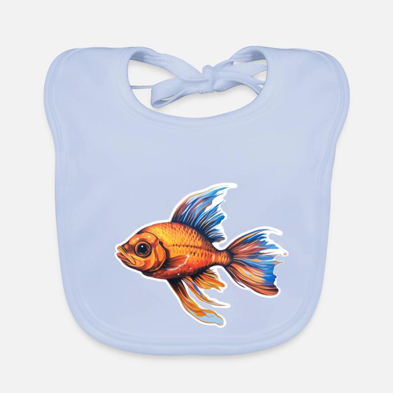 Fabulous fin magic Organic Baby Bibs