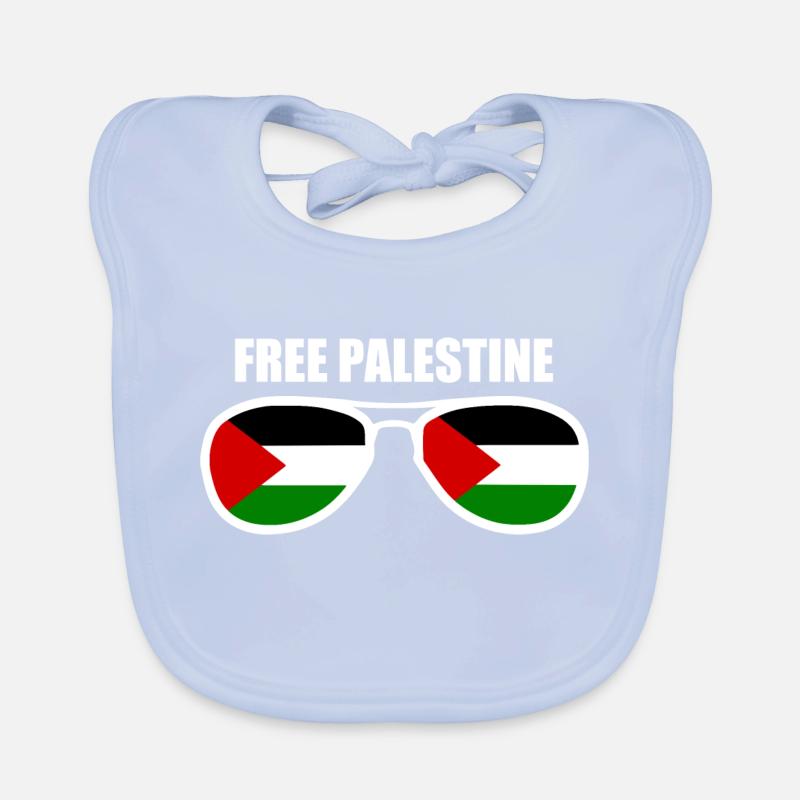 Free palestine Bavoir bio Bébé