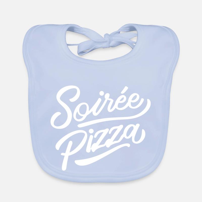 Soirée pizza Bavoir bio Bébé