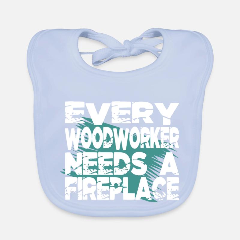 safety helmet tools tree jokes Organic Baby Bibs