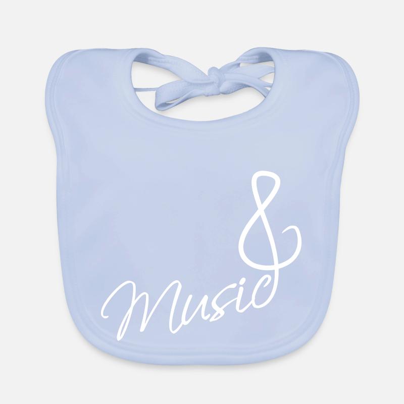 Clé de musique note mélodie note de musique audio Bavoir bio Bébé