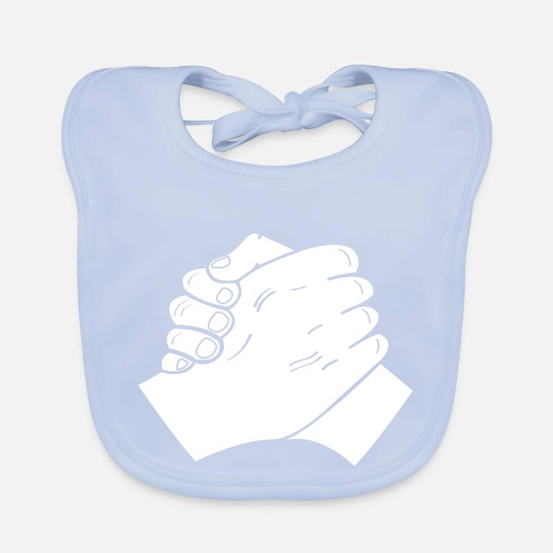 Poignée de main 01 Bavoir bio Bébé
