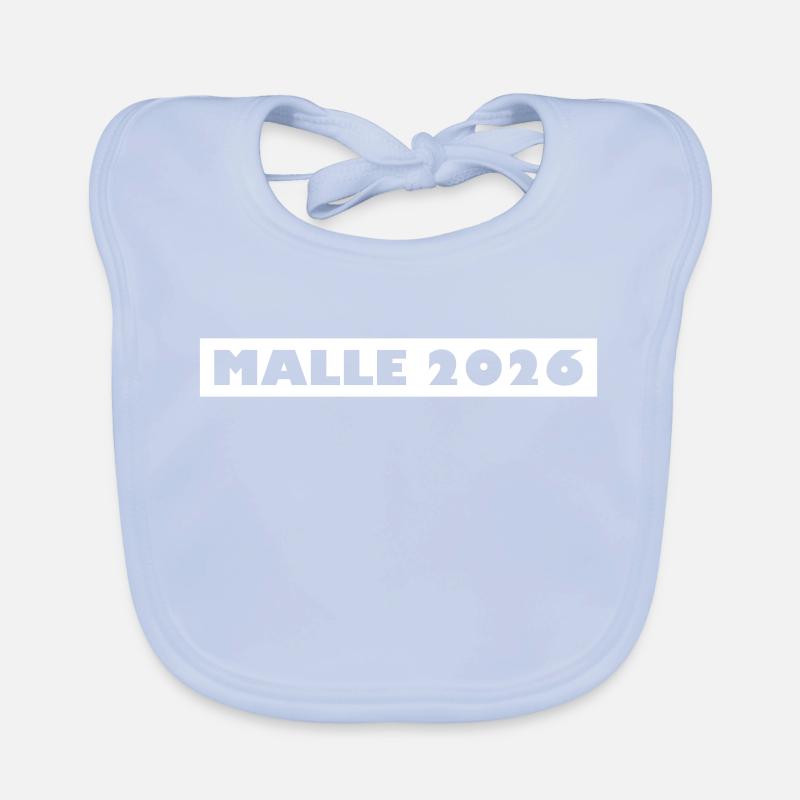 Vacances de Malle 2026 - Équipe de Majorque Bavoir bio Bébé