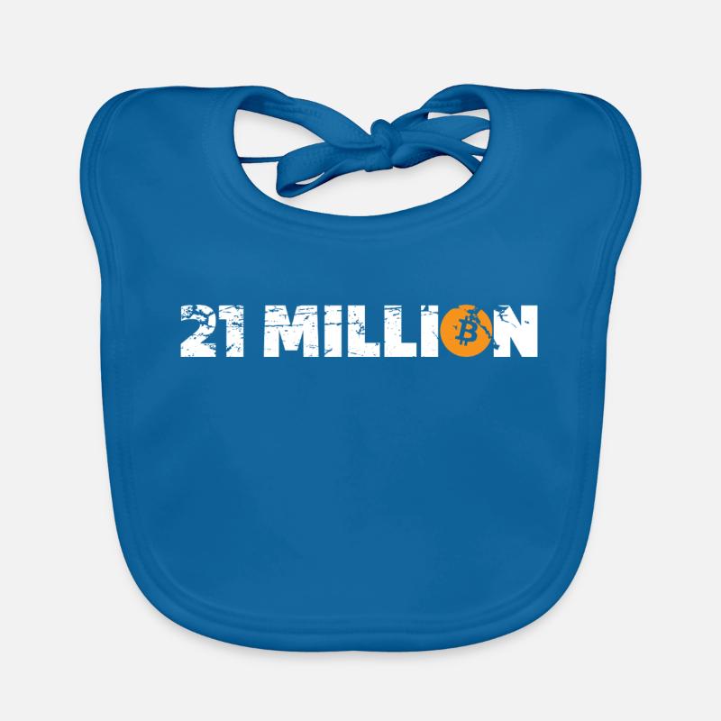 21 millions de Bitcoin Bavoir bio Bébé