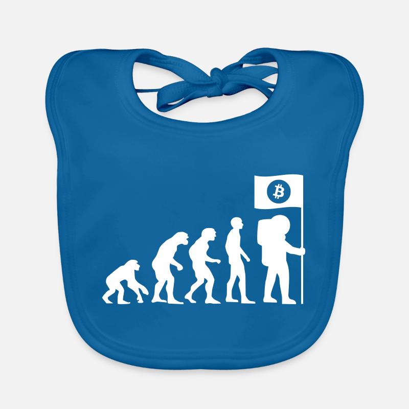 Bitcoin Crypto HODL Evolution Organic Baby Bibs