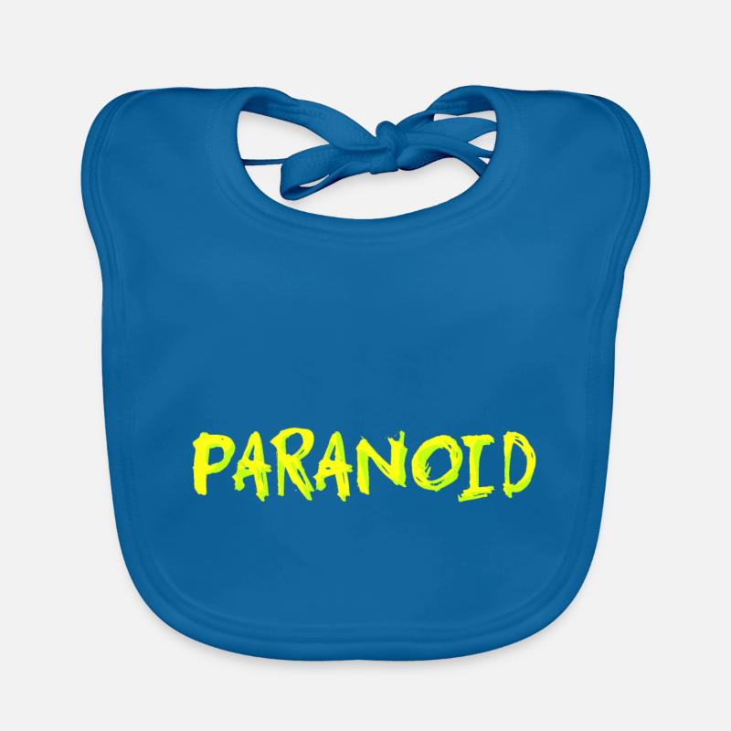 Neon paranoid - Baby Bio-Lätzchen - Pfauenblau