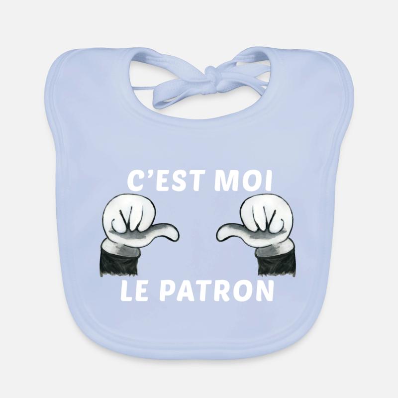 c'est moi le patron Bavoir bio Bébé
