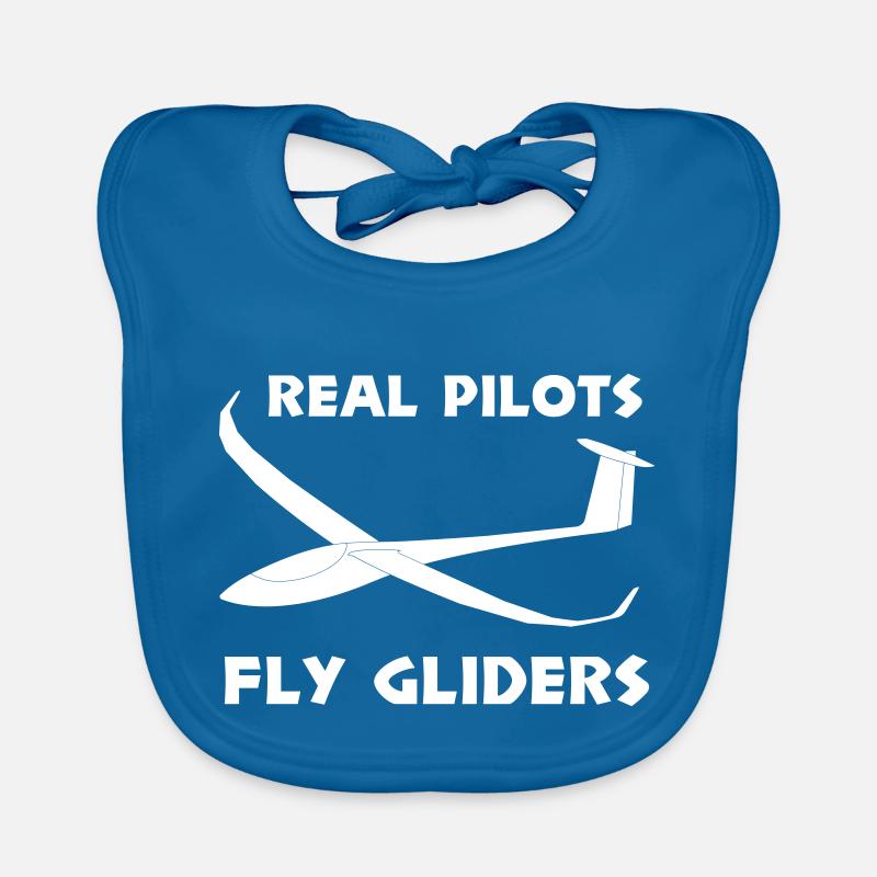 Pilot glider pilot flies gliding funny Organic Baby Bibs