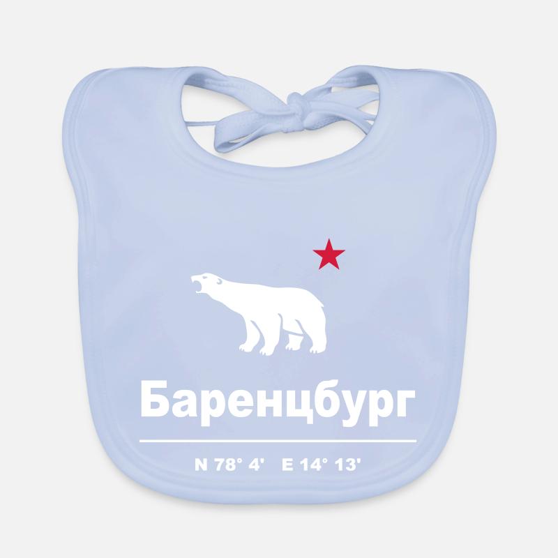 Barentsburg, Svalbard Organic Baby Bibs