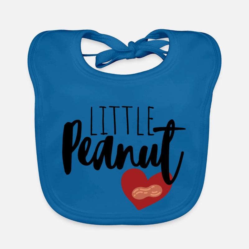 Little Peanut - Baby Bio-Lätzchen - Pfauenblau