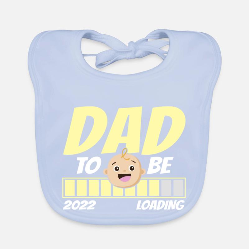 Werde Vater 2022 Loading Papa Baby Bio-Lätzchen