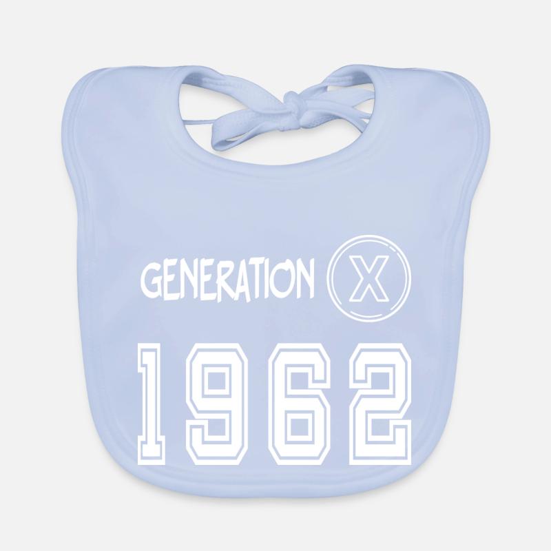 Génération x 1962 Bavoir bio Bébé