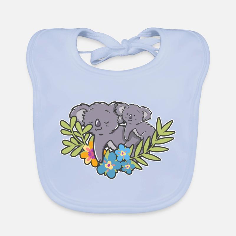 Cute Sleeping Koala Baby Bio-Lätzchen