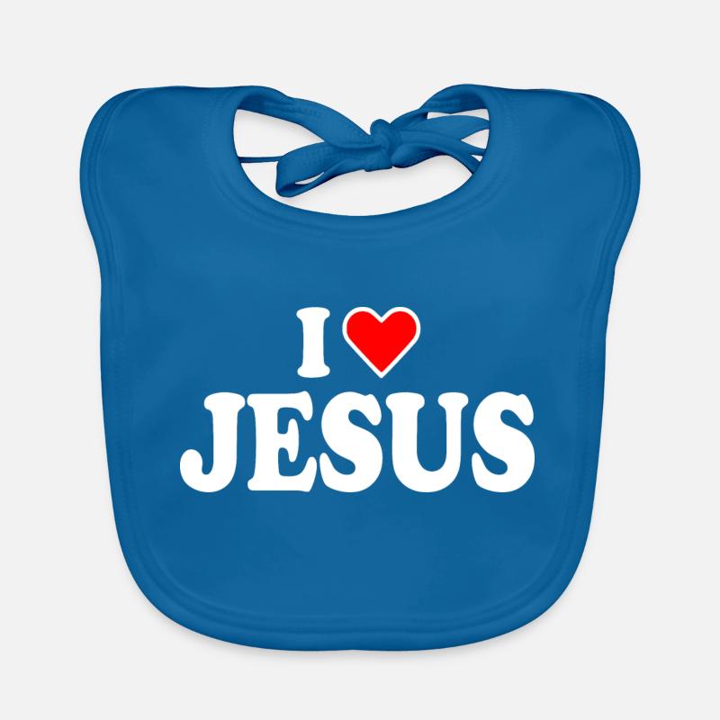 I love jesus Organic Baby Bibs
