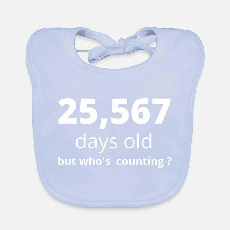 70. Geburtstag Baby Bio-Lätzchen