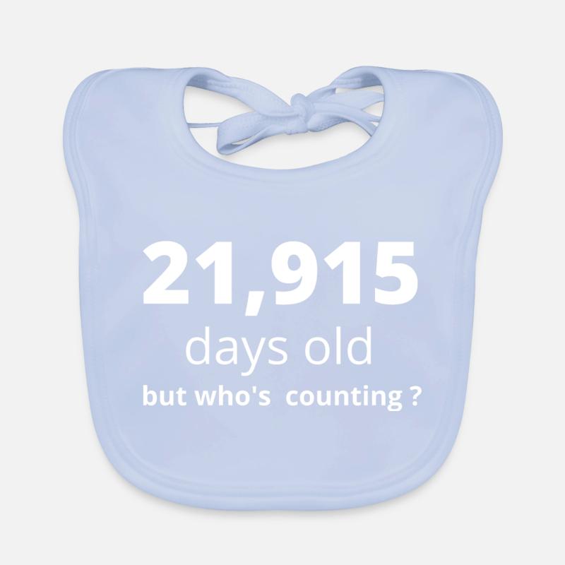 60th birthday Organic Baby Bibs