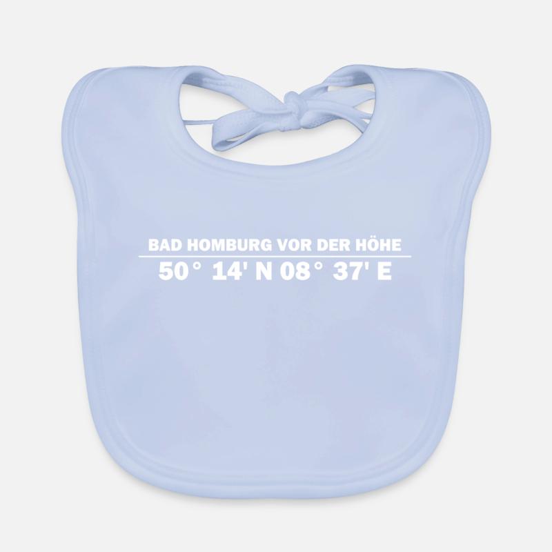 Bad Homburg vor der Höhe coordinates Organic Baby Bibs