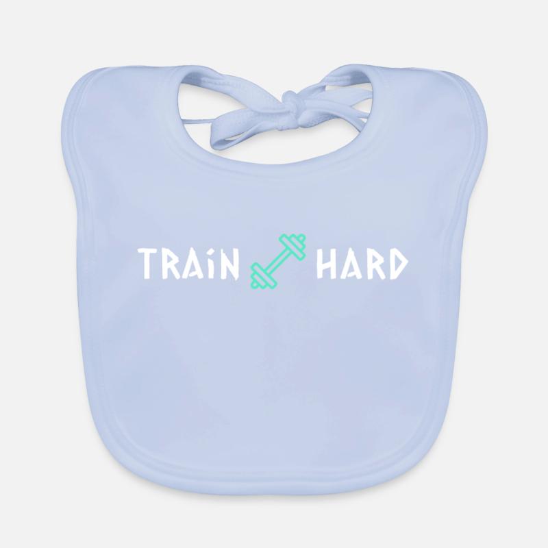 Train hard Organic Baby Bibs