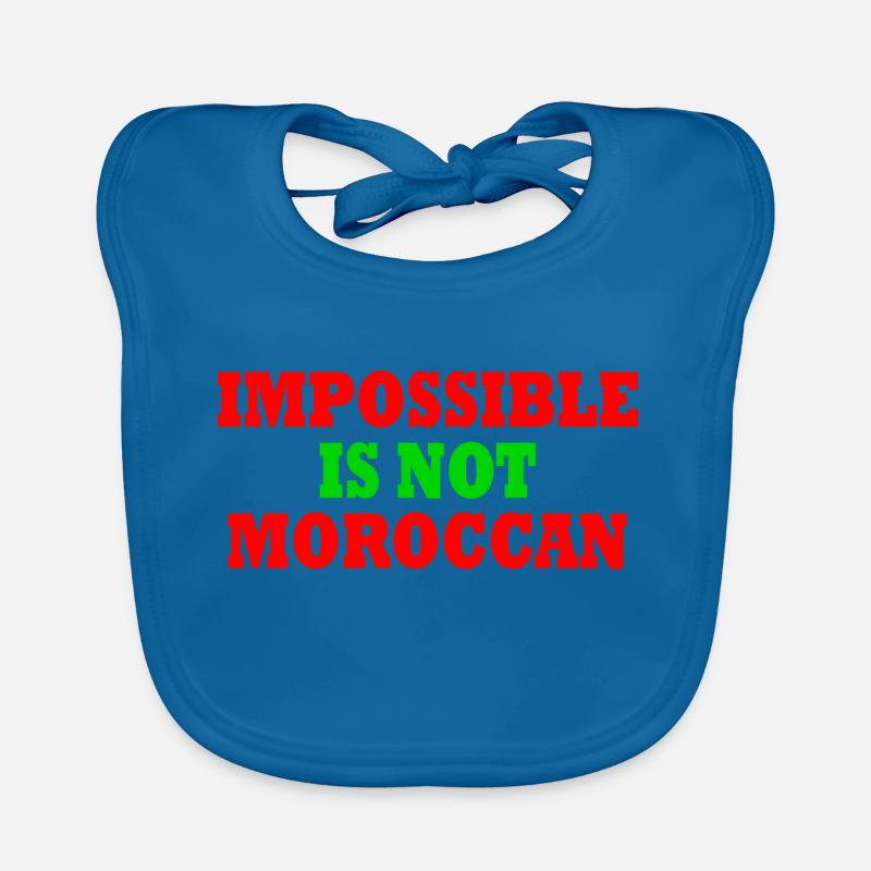impossible is not moroccan - marokko Baby Bio-Lätzchen