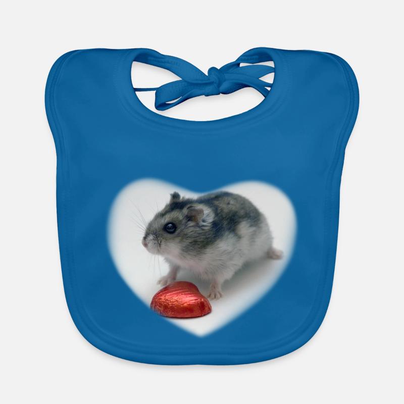 Hamster heart Organic Baby Bibs