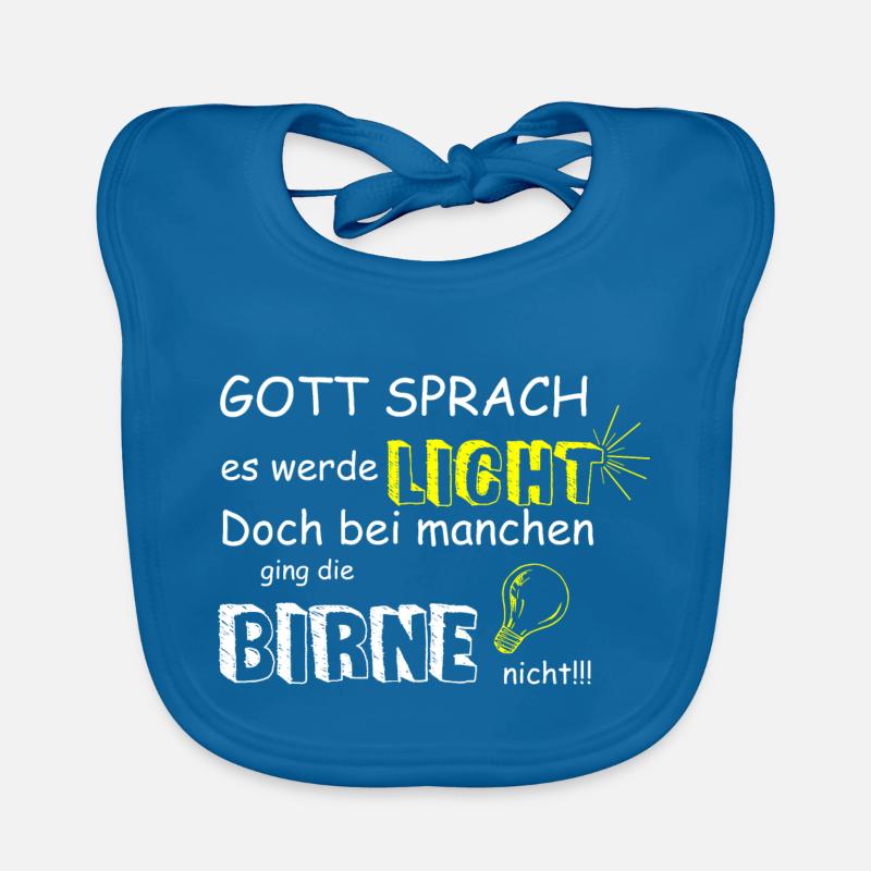 GOTT SPRACH ES WERDE LICHT Baby Bio-Lätzchen