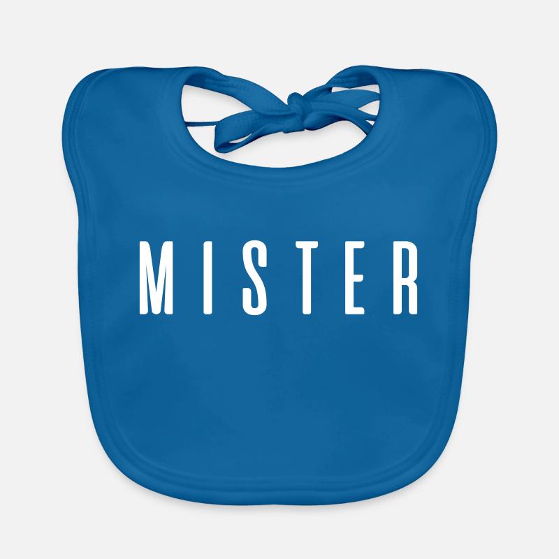 Mister ! Geschenkidee Sprüche Baby Bio-Lätzchen