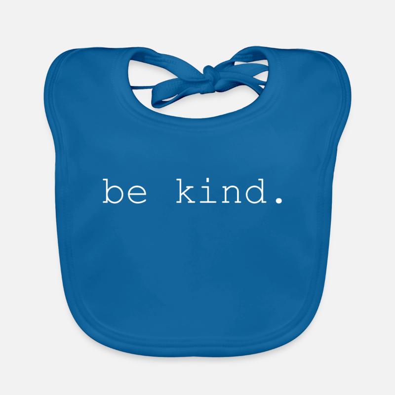 be kind Geschenk Geschenkidee - Baby Bio-Lätzchen - Pfauenblau