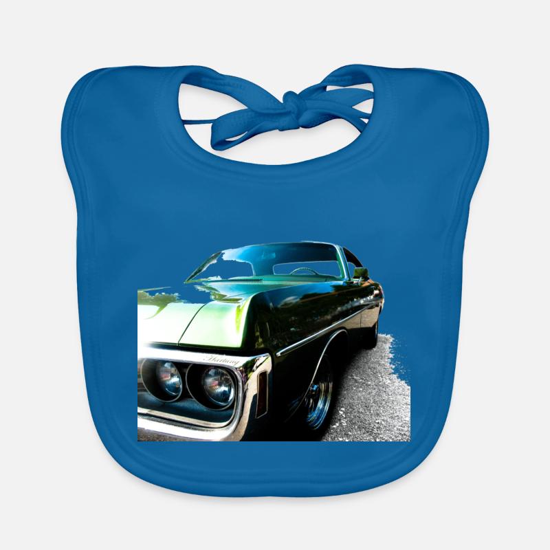 Dodge - Baby Bio-Lätzchen - Pfauenblau