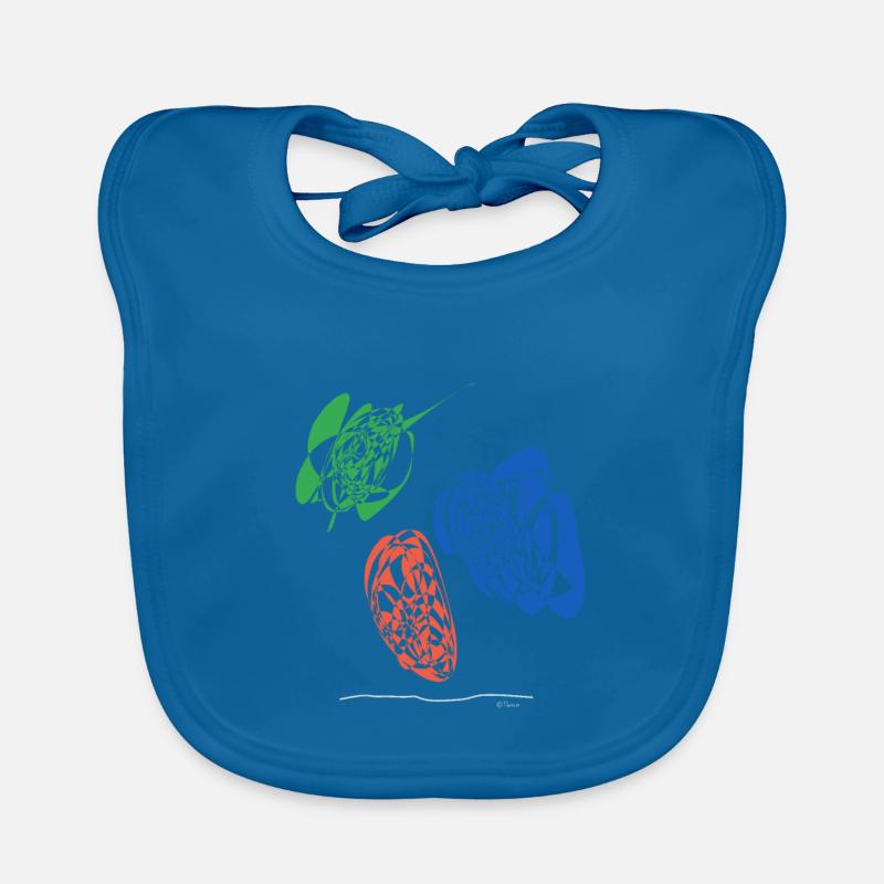 Abstract design nacho dips Organic Baby Bibs