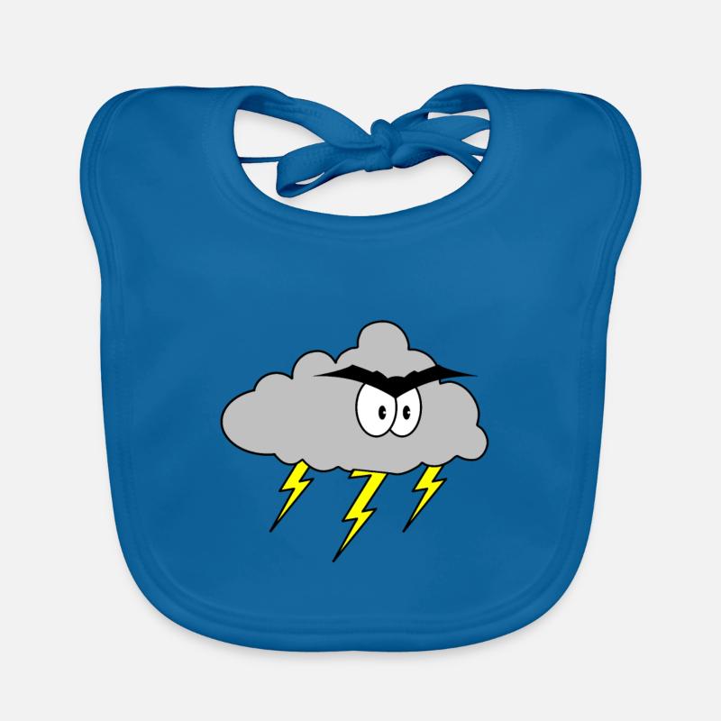 Nuage en colère Bavoir bio Bébé
