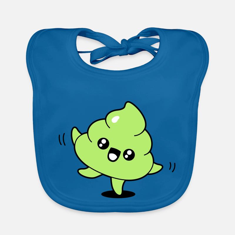 Cacca kawaii Bavaglino ecologico per neonato