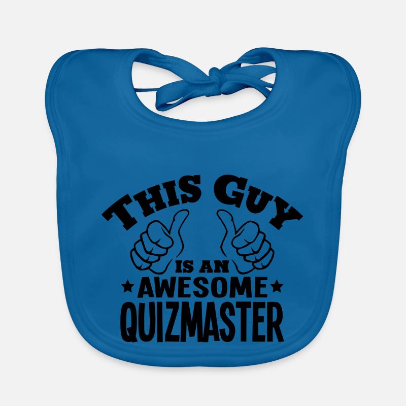 this guy is an awesome quizmaster Organic Baby Bibs