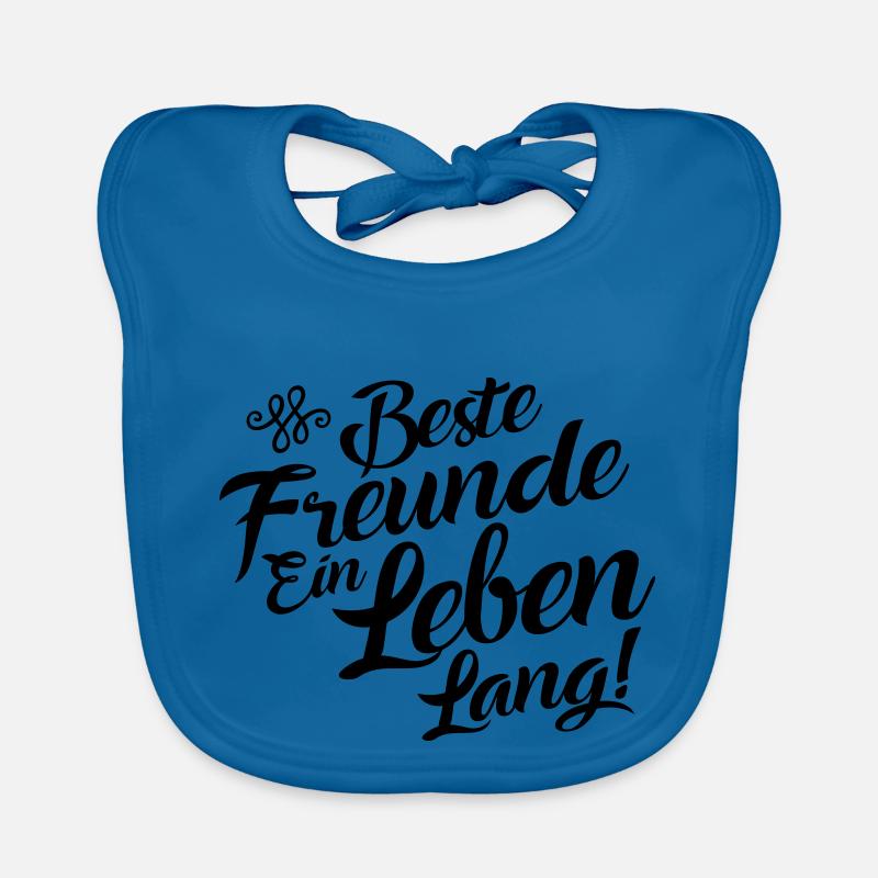 beste freunde ein leben Baby Bio-Lätzchen