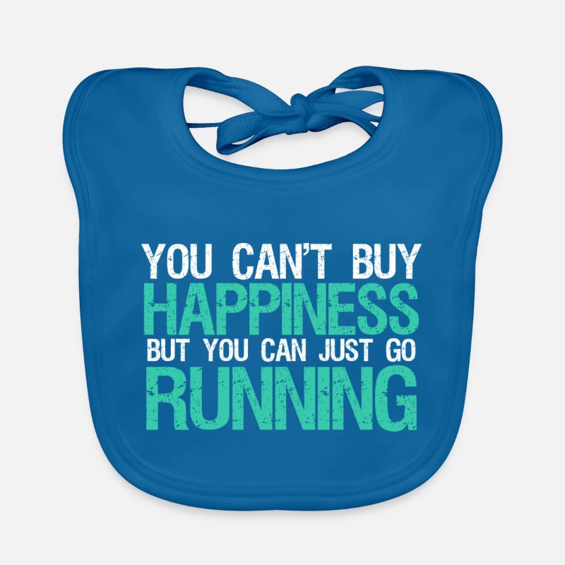 Joggen - Baby Bio-Lätzchen - Pfauenblau
