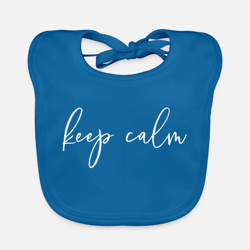 keep Calm Organic Baby Bibs