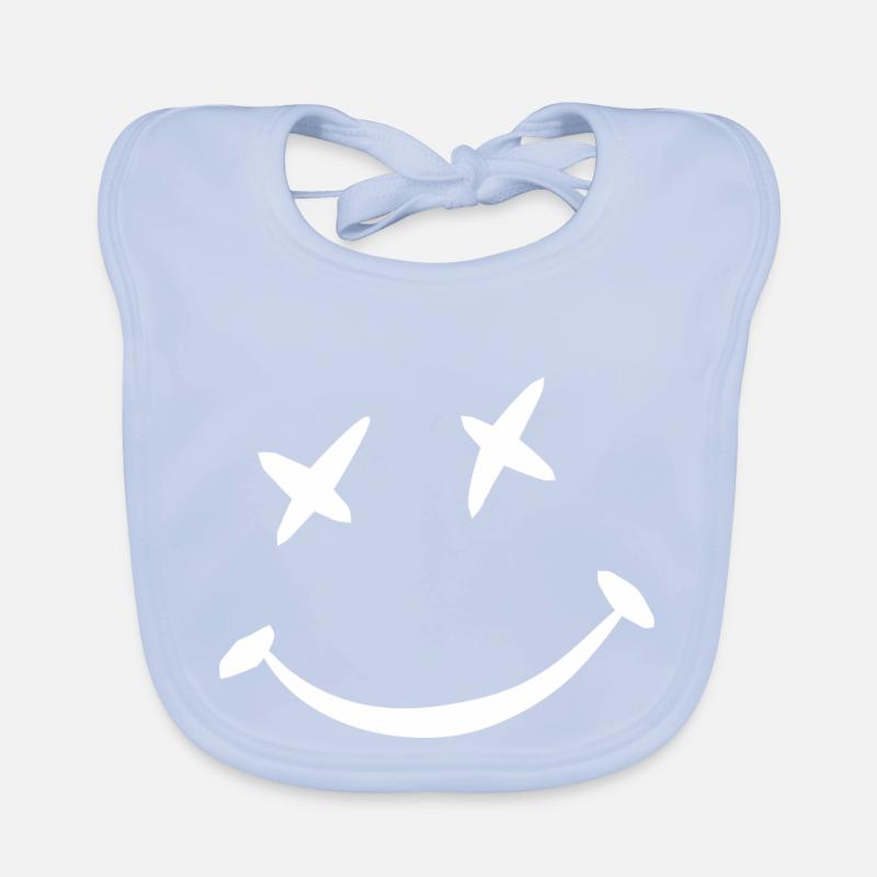 Visage souriant Bavoir bio Bébé