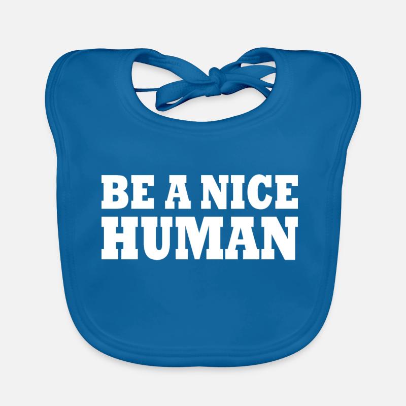 Be a nice human Bavoir bio Bébé