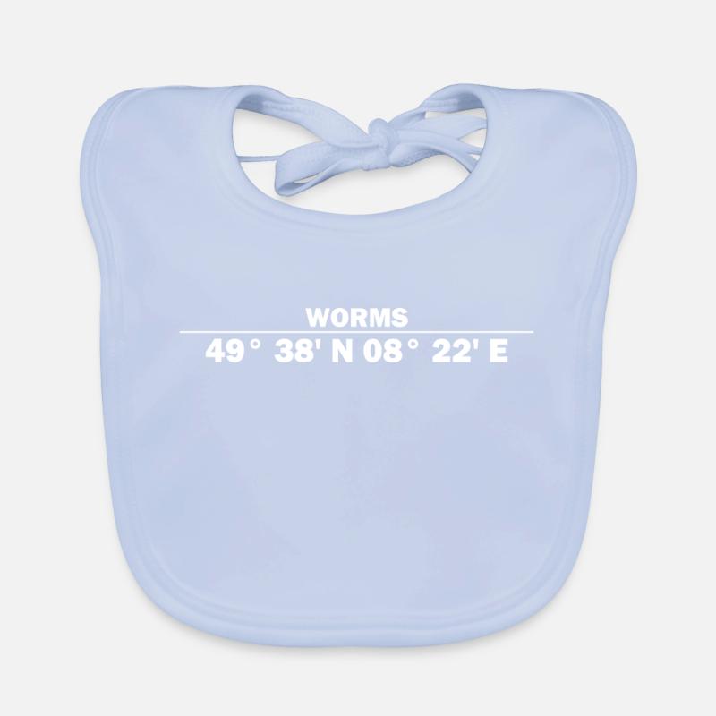 Worms coordinates Organic Baby Bibs