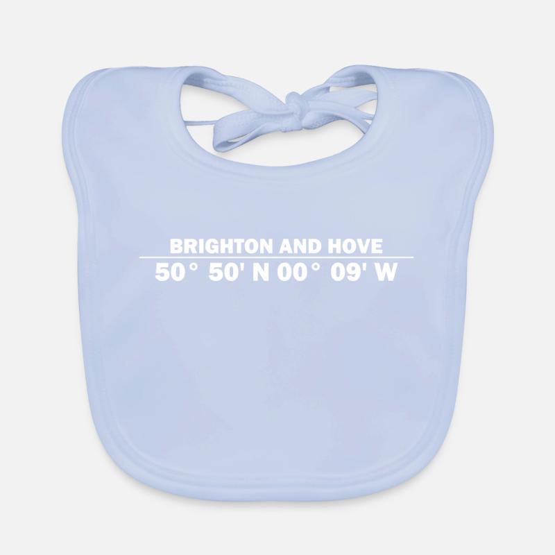 Brighton and Hove coordinates Organic Baby Bibs