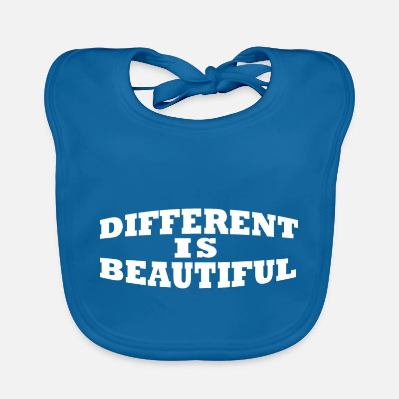 Different is beautiful Being different is wonderful Organic Baby Bibs