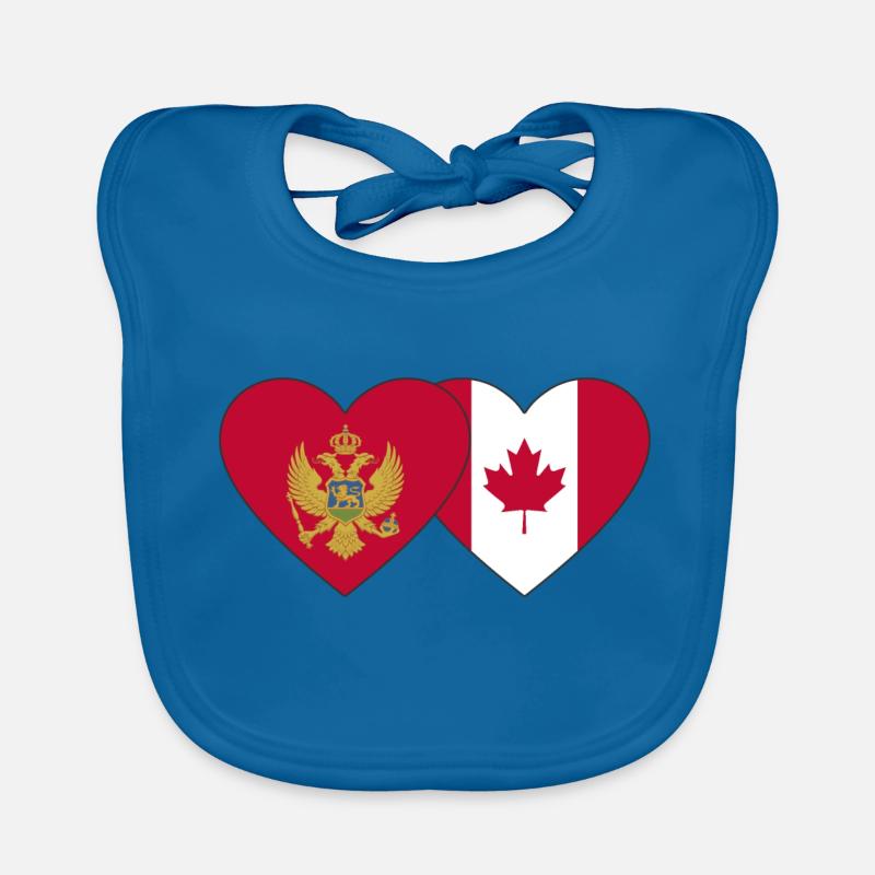 Monténégro Drapeau du Canada Bavoir bio Bébé