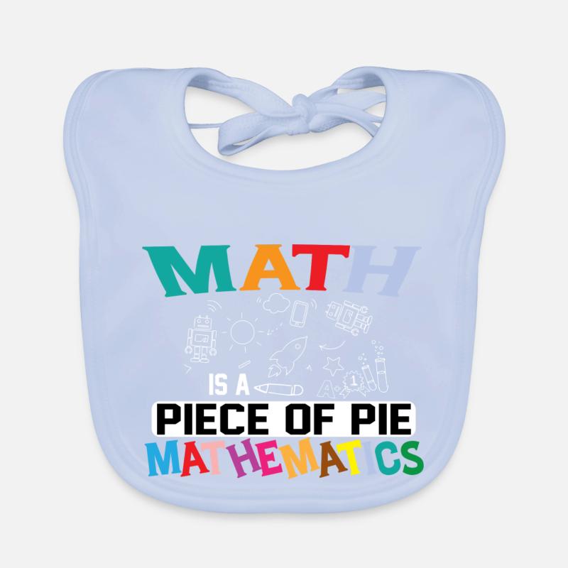 Math is a piece of Pi Mathmatics, Pi-Day Mathefan Organic Baby Bibs