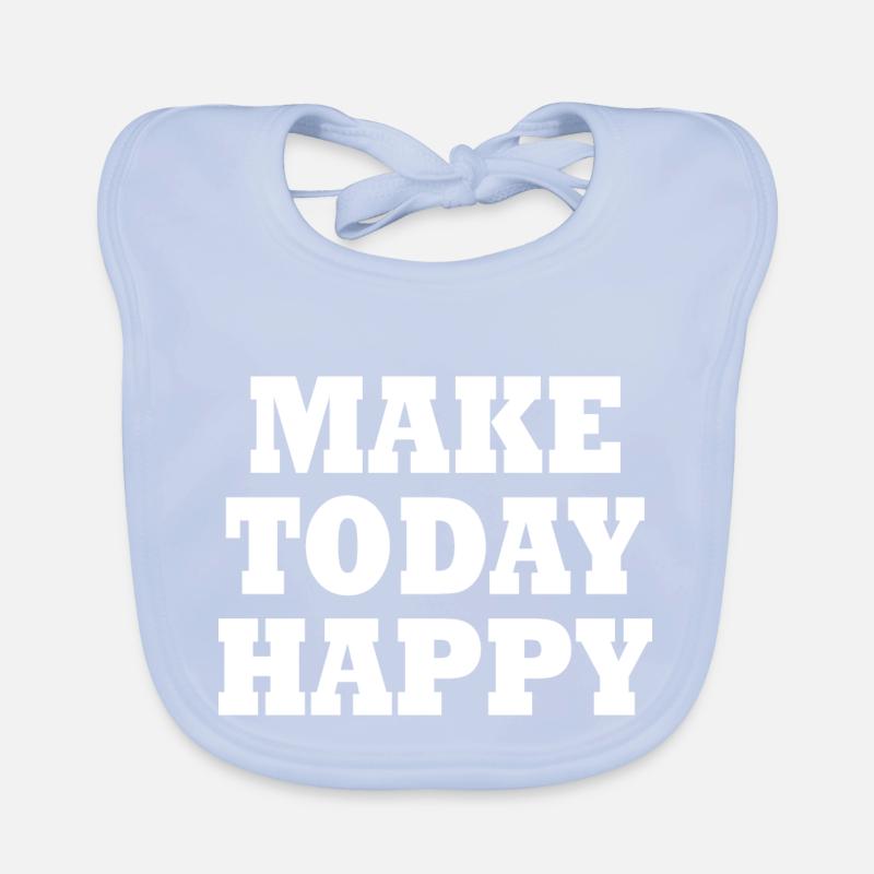 Make today happy Bavoir bio Bébé