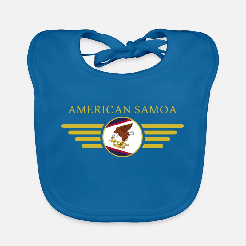 Samoa américaines, T-shirt design de style élégance Bavoir bio Bébé