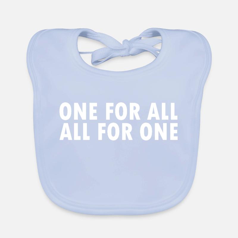 one for all all for one Organic Baby Bibs