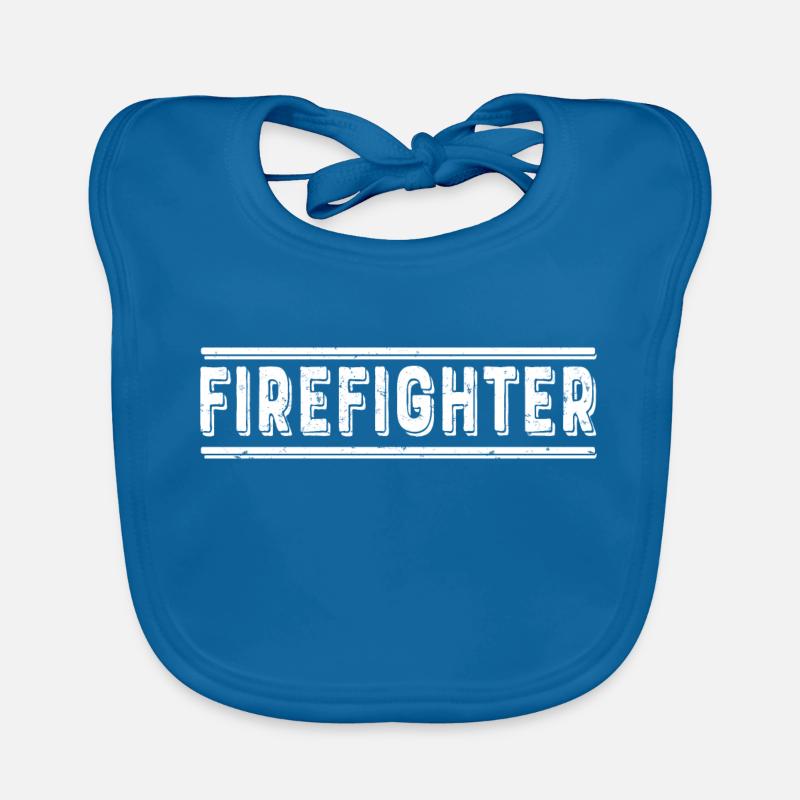 Firefighter Firefighter Firefighter Firefighter Organic Baby Bibs