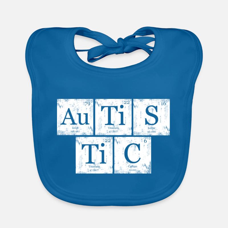 Tableau Périodique AuTiSTiC Nerd Geek Bavoir bio Bébé
